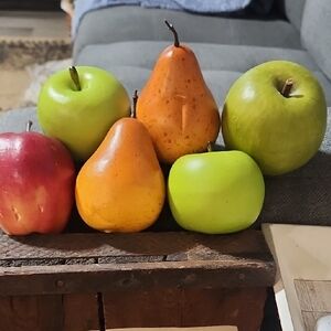 Colorful Fruit Decor Set Of  6